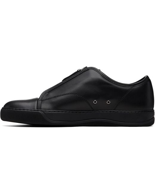 Lanvin Black Dbb1 Zip Sneakers for men
