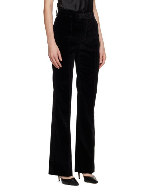 FRAME Black 'the Slim Stacked' Trousers