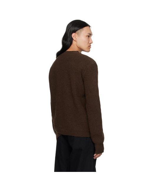 J EONGL I Black Wool 2Layer Knit Sweater for men