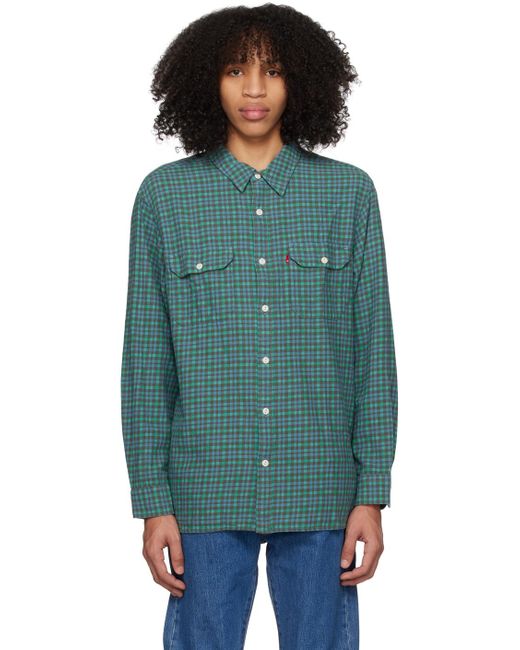 Levi's Green & Blue Jackson Shirt for men