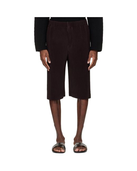 Homme Plissé Issey Miyake Black Wear Or Wrap Shorts for men