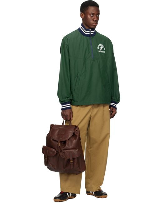 メンズ Polo Ralph Lauren ブラウン Heritage レザー バックパック Brown