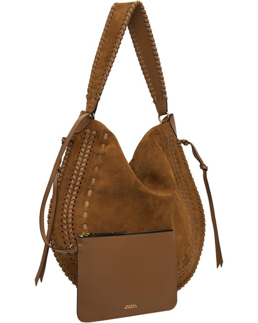 Isabel Marant Brown Tan Oskan Hobo Soft Bag