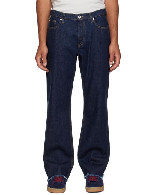 Lanvin Blue Indigo Tailored Jeans for men
