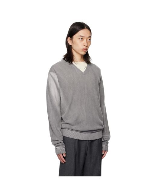 Our Legacy Gray Parallel Sweater for men