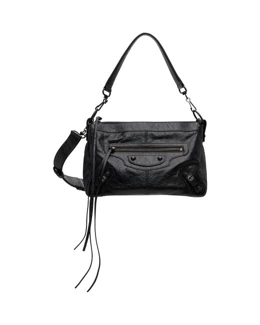 Balenciaga Black 'Le City Moto' Bag