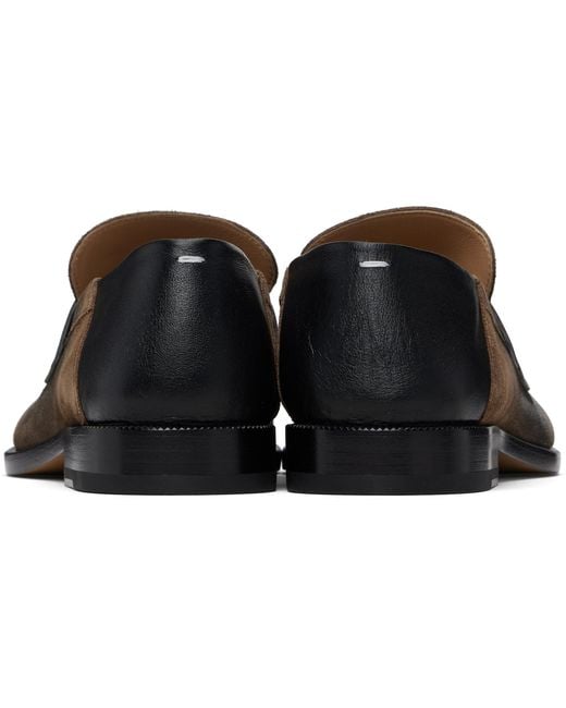 Maison Margiela Black Tabi City Loafers for men