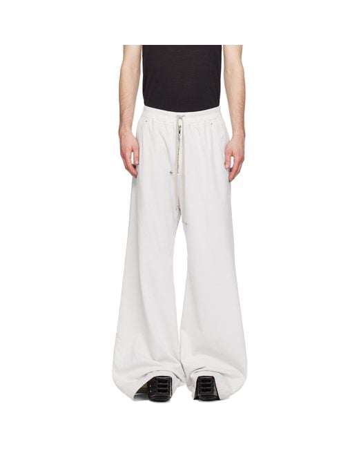 Rick Owens Black Off- Temple Geth Belas Sweatpants for men
