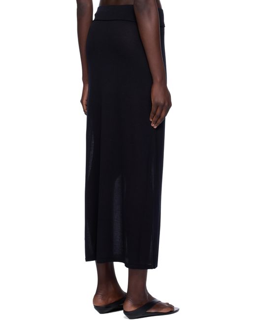 Totême  Black Knit Maxi Skirt