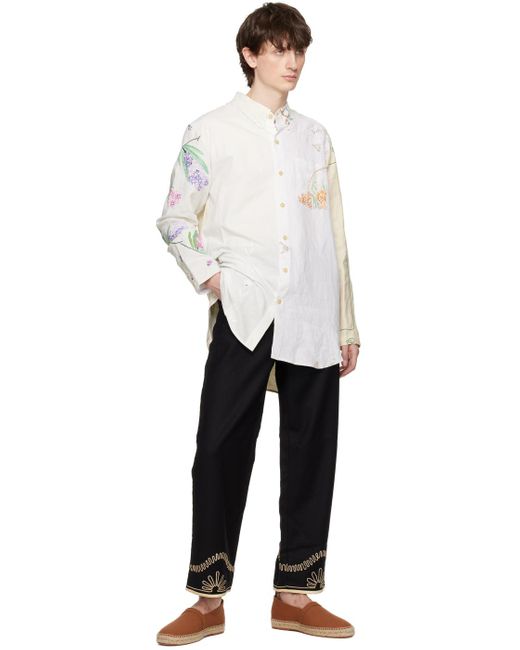 By Walid White Off- Nathan 1920s Shirt for men