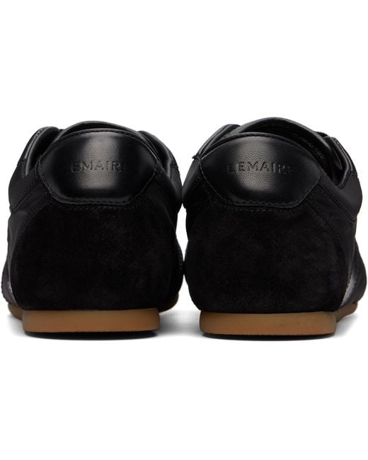 Lemaire Black Soft Runner Sneakers