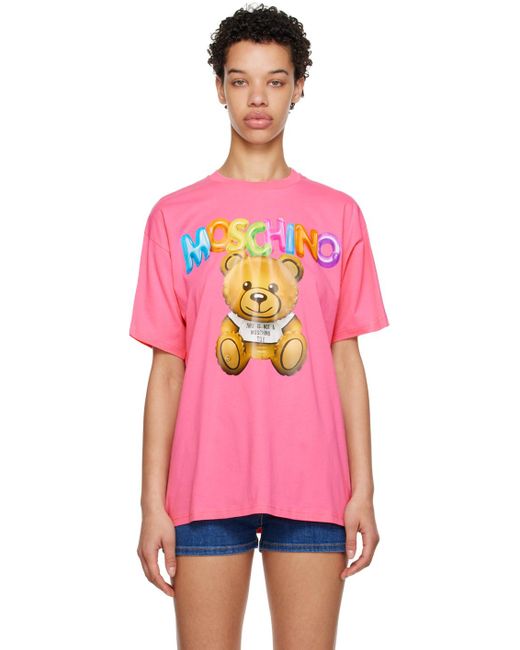 Moschino Pink Inflatable Teddy Bear T-shirt | Lyst Australia