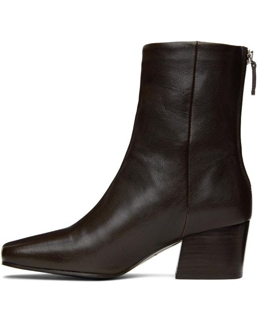 Lemaire Black Brown Soft 55 Boots