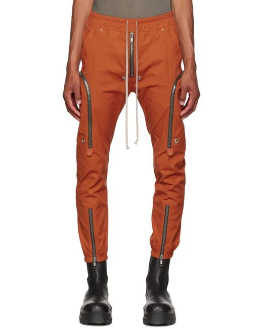 Rick Owens Cotton Bauhaus Cargo Pants in Orange for Men | Lyst Australia