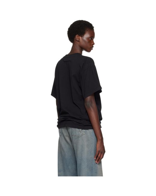 MM6 by Maison Margiela Black Logo Patch T-Shirt