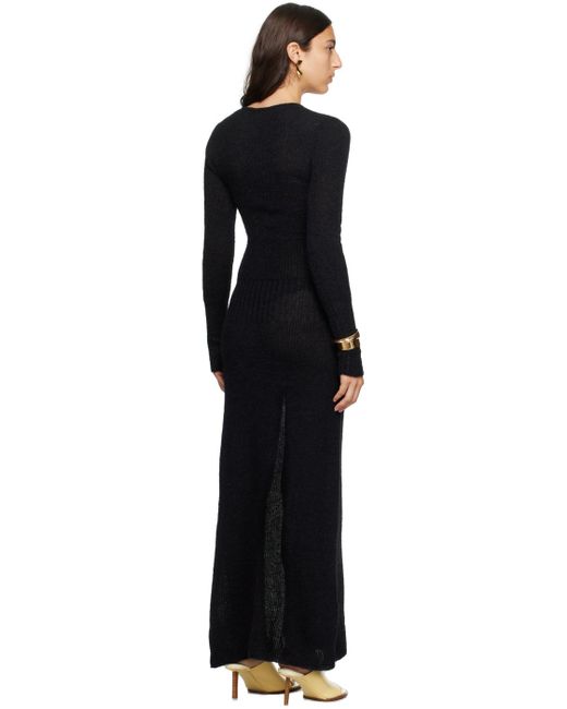 Jacquemus Black Le Chouchou 'la Robe Dao' Maxi Dress