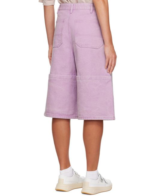 Acne Pink Purple Faded Shorts