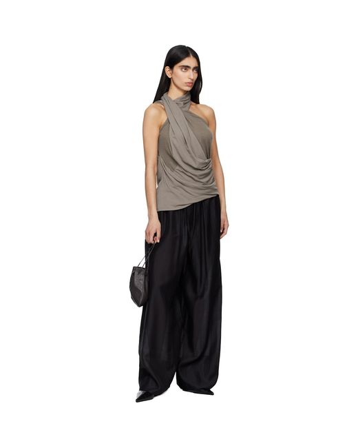 Entire studios Black Vento Wide Leg Trousers