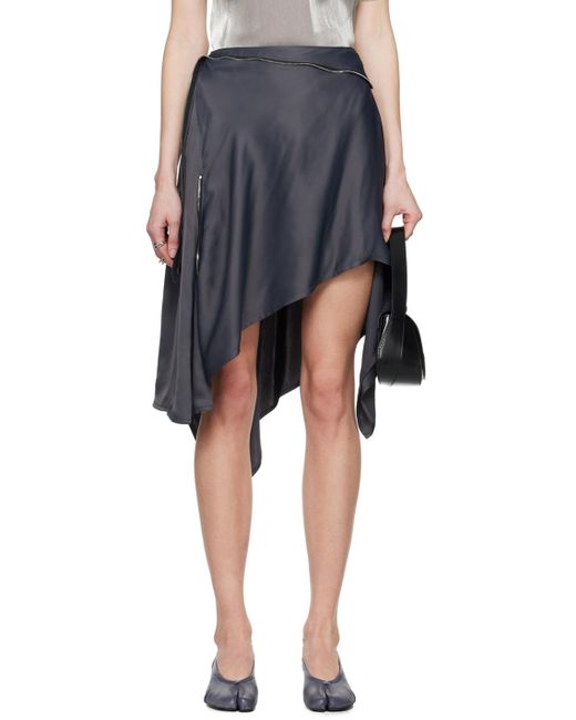 Kiko Kostadinov Black Sonia Midi Skirt