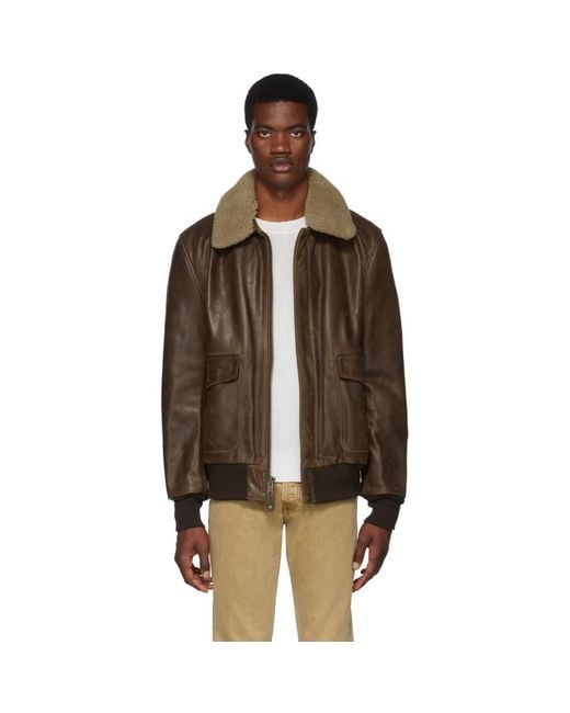 Schott cowhide bomber jacket cheap