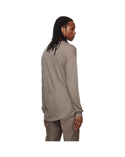 Rick Owens Brown Tower Rick S Jumbo L/S T-Shirt for men