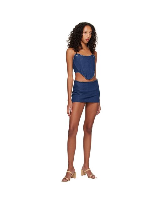 BINYA Blue Ssense Exclusive Ruta Tank Top