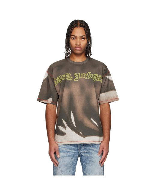 DIESEL Black T-Boxt-Show T-Shirt for men