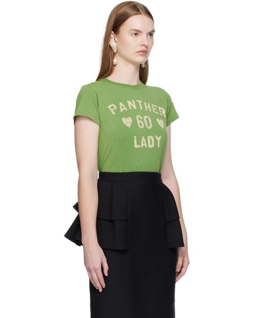 Valentino Green Printed Cotton T-Shirt