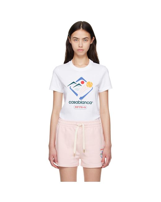 Casablanca Pink Montagne Sportif T-Shirt