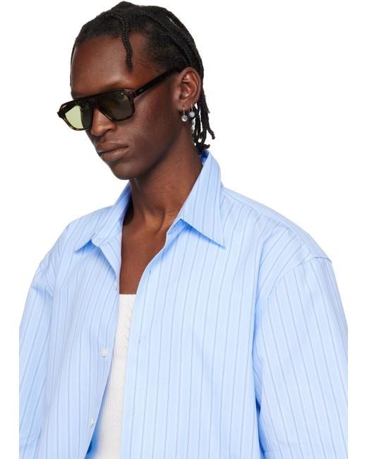 Retrosuperfuture Green Maneval Sunglasses for men