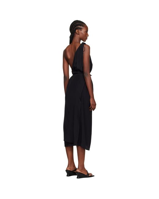 Baserange Black View Midi Dress