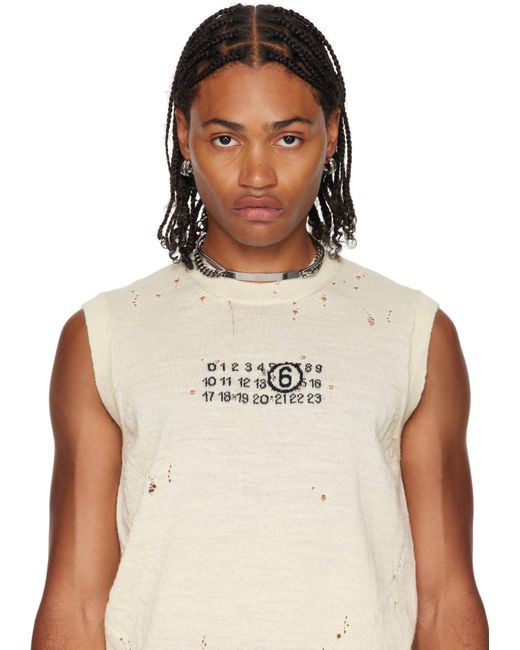 MM6 by Maison Martin Margiela Metallic Mixed Chain Necklace for men