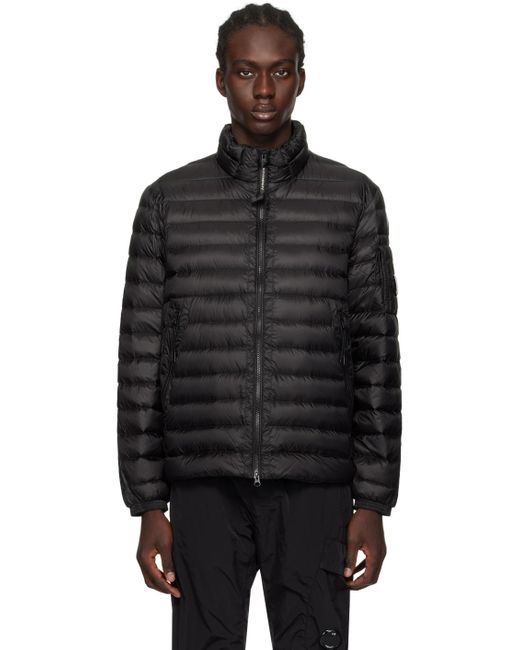 C P Company C.p. Company Black Stand Collar Down Jacket for men