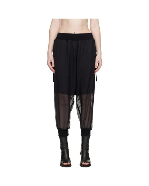 Undercover Black Sheer Trousers