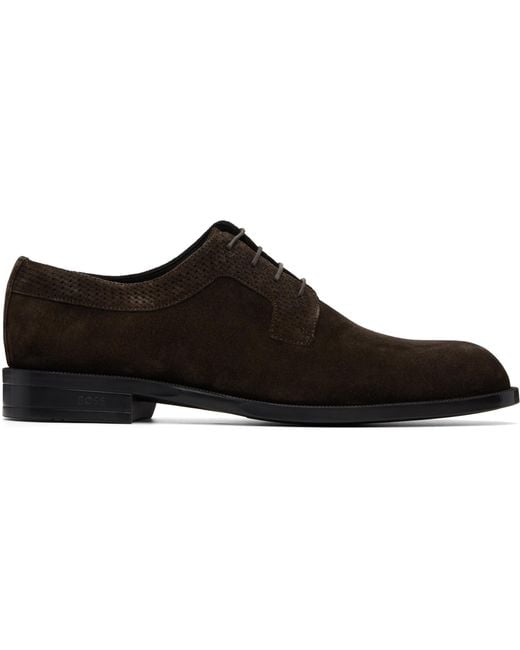 Boss Black Suede Derbys for men