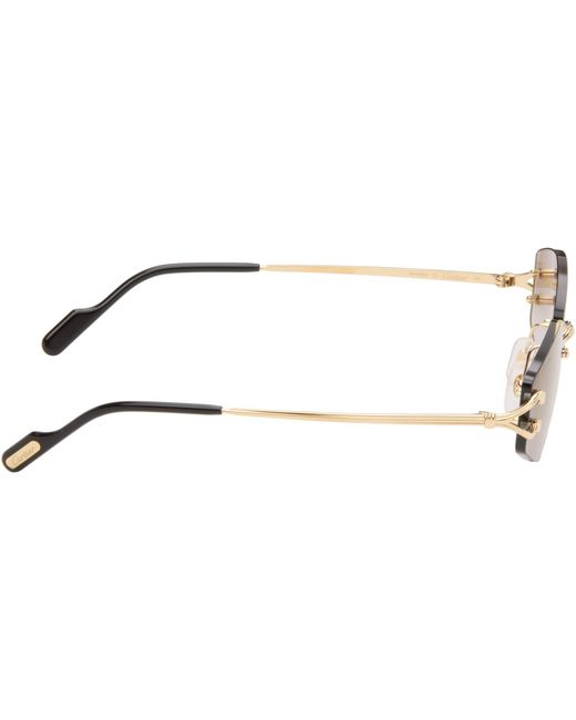 Cartier Black Classic C Motif Sunglasses for men
