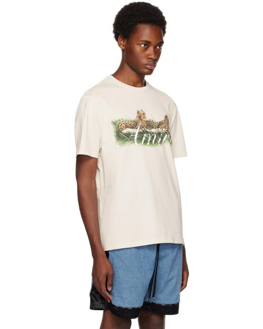 T-shirt à imprimé graphique Amiri pour homme en coloris White