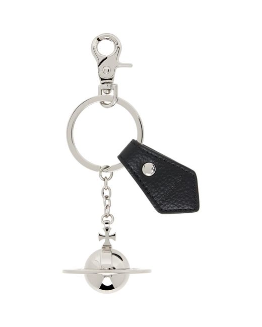 Vivienne Westwood Black 3D Orb Keychain