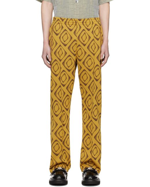 Pantalon de survêtement jaune à cordon coulissant Needles pour homme en coloris Yellow
