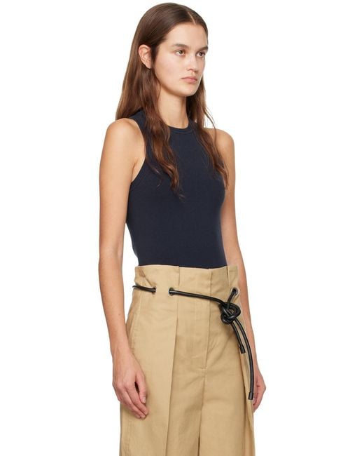 3.1 Phillip Lim Blue Navy Crewneck Tank Top