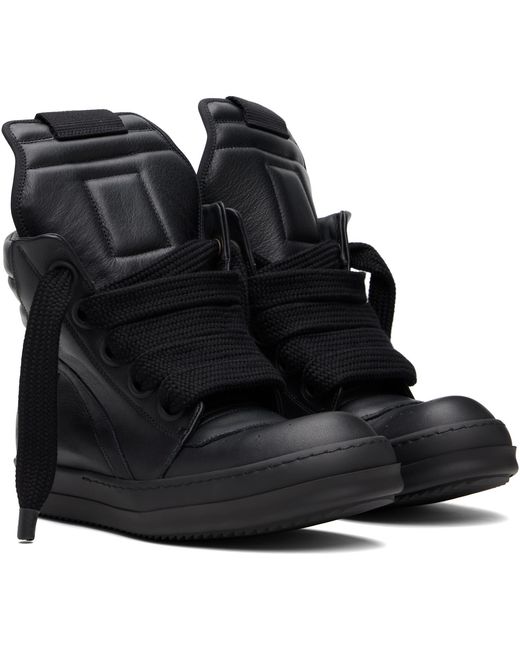 Rick Owens Black Temple Geobasket Sneakers for men