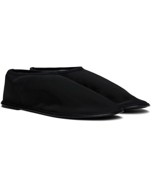The Row Black Sock Slippers