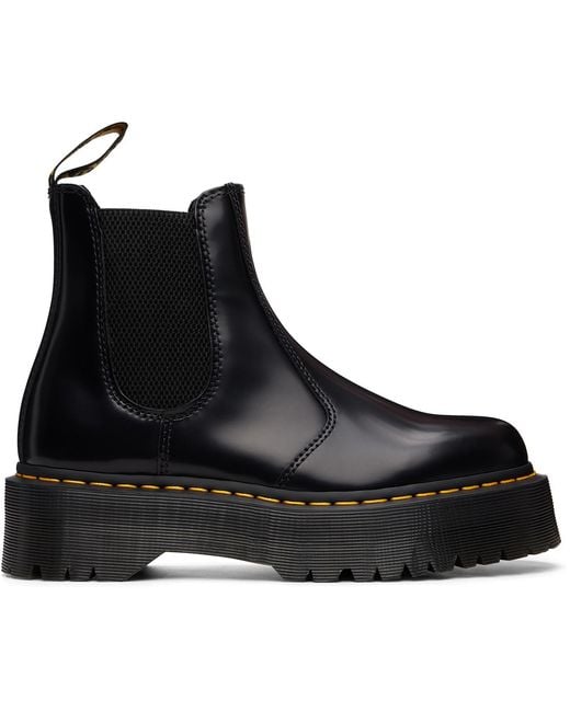 Dr. Martens Black 2976 Platform Chelsea Boots for men