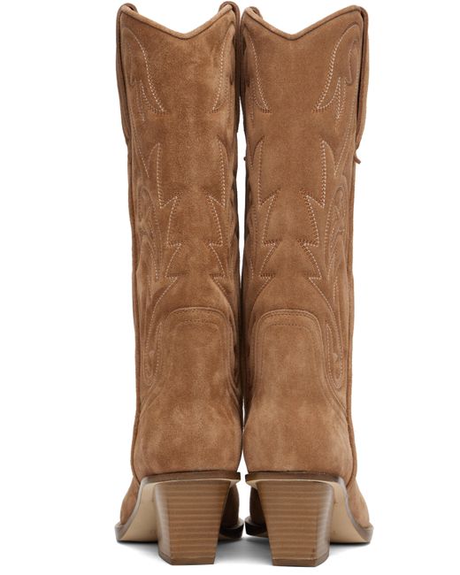 Paris Texas タン Jacinta Embroidered 60 ブーツ Brown
