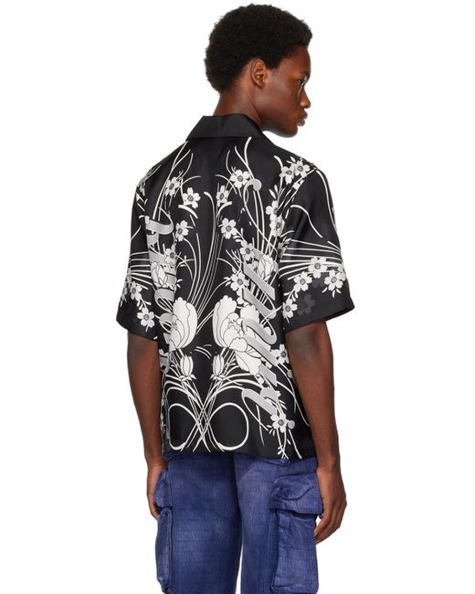 Bowling -Hemd mit Blumenmotiv Amiri pour homme en coloris Black