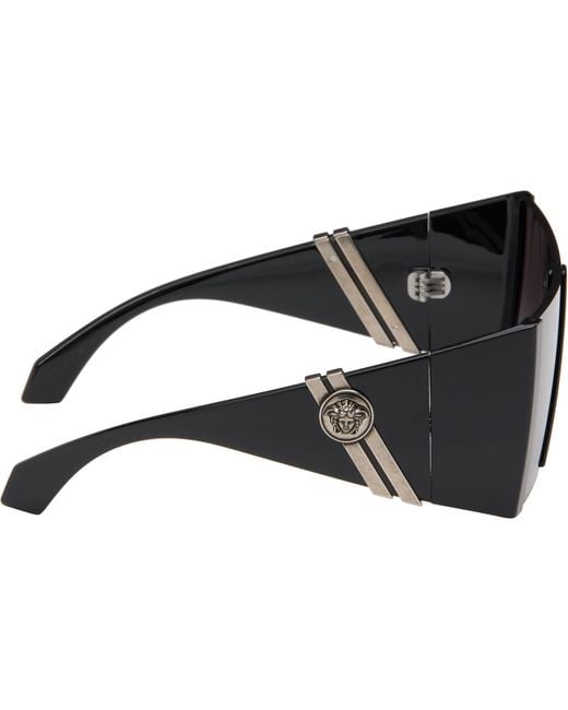 Versace Gray Edge Mask Sunglasses