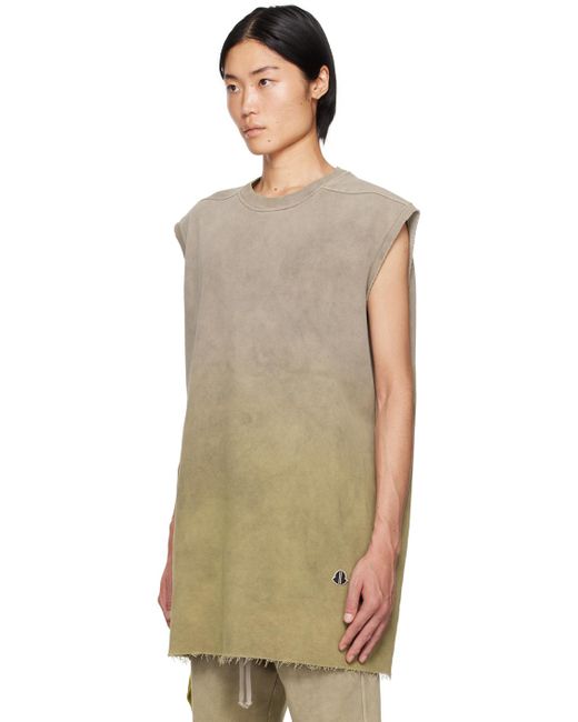Rick Owens Multicolor Moncler + Taupe & Green Tank Top for men