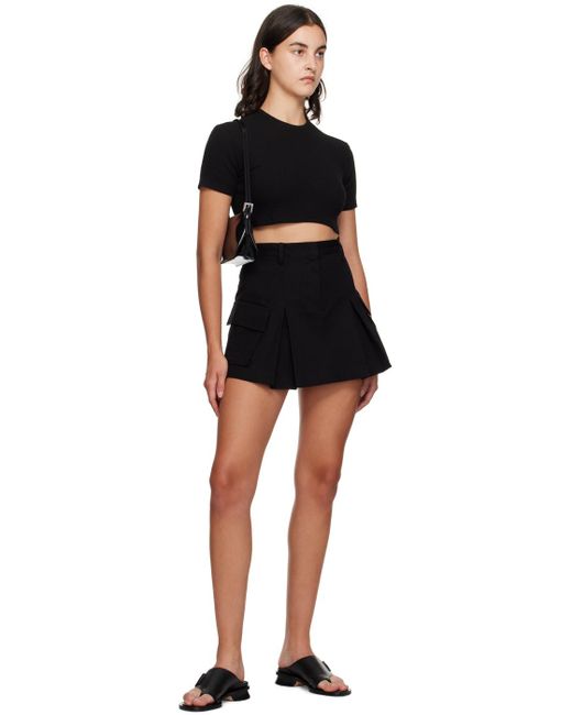 Frankie Shop Black Audrey Cargo Miniskirt