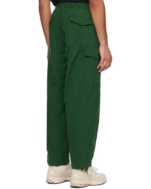 Nanamica Green Easy Cargo Pants for men