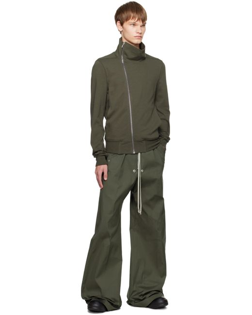メンズ Rick Owens カーキ Concordians Bela ワイドパンツ Black